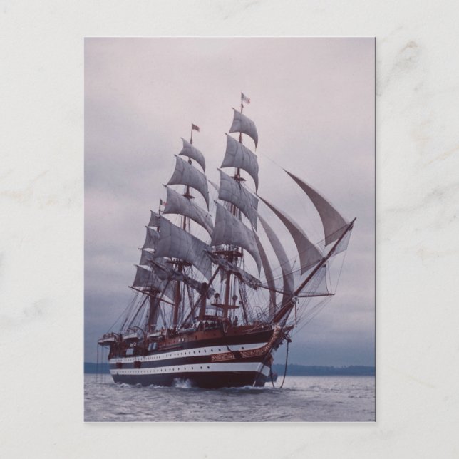 Amerigo Vespucci", Italien Vykort (Framsida)