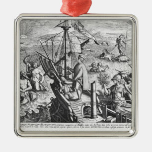 Amerigo Vespucci Julgransprydnad Metall