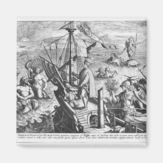 Amerigo Vespucci Magnet (Framsidan)