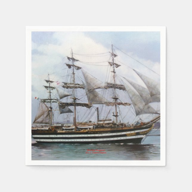 Amerigo Vespucci Pappersservett (Framsidan)