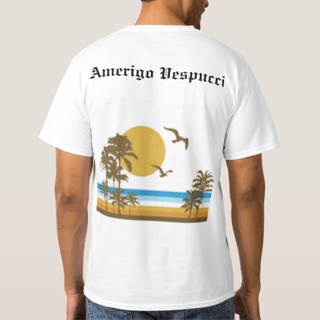 Amerigo Vespucci T-tröja Tee Shirt (Baksida)