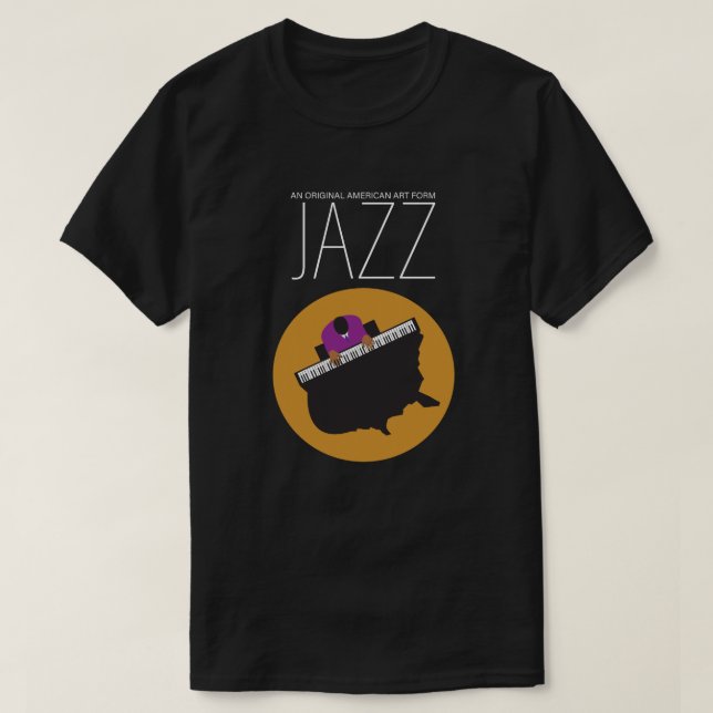 AmeriJazz Bella+Canvas Jersey Kortärmad T-Shirt (Design framsida)