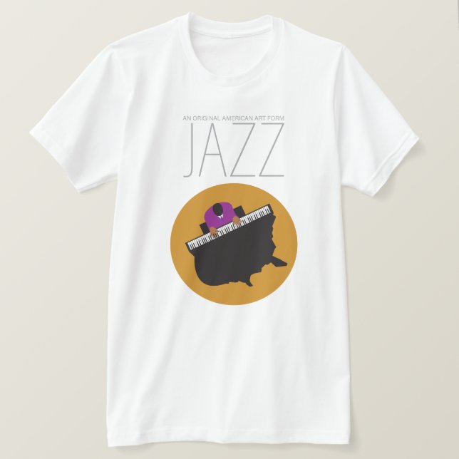 AmeriJazz Bella+Canvas Jersey Kortärmad T-Shirt (Design framsida)