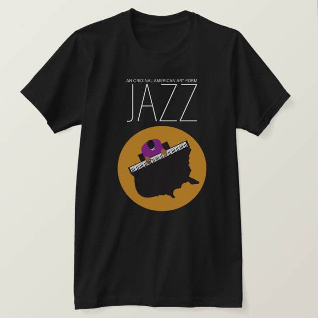 AmeriJazz Bella+Canvas Jersey Kortärmad T-Shirt (Design framsida)