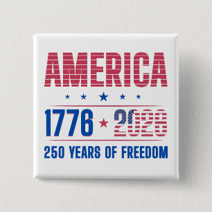 AMERIKA 1776 2026 250 år frihet Knapp