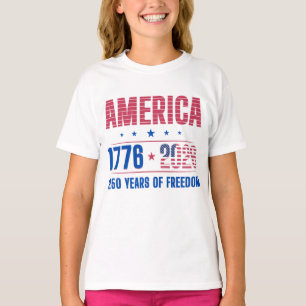 AMERIKA 1776 2026 250 år frihet T Shirt