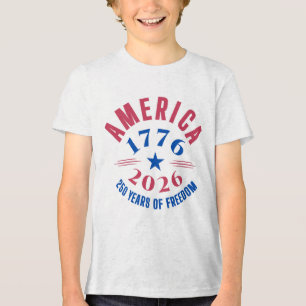 AMERIKA 1776 2026 250 år frihetsjubileum T Shirt