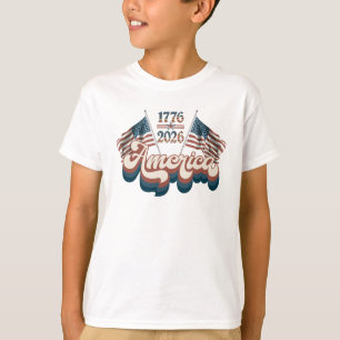 Amerika 1776–2026, Patriotisk, USA 250 År T Shirt