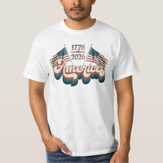 Amerika 1776–2026, Patriotisk, USA 250 År T Shirt