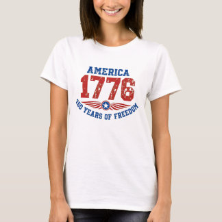 Amerika 1776 250 år av frihet Distressed T Shirt