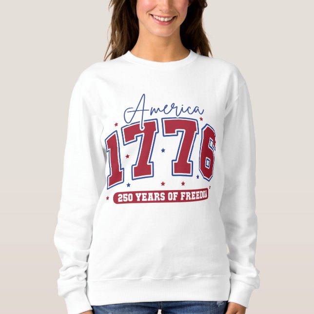 Amerika 1776 - 250 år av frihet t shirt (Framsida)