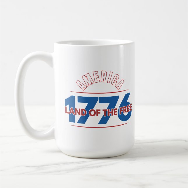 AMERIKA 1776 DE FRIAS LAND   KAFFEMUGG (Vänster)