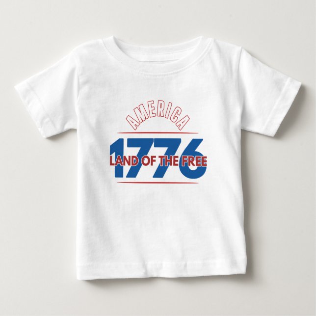 AMERIKA 1776 DE FRIAS LAND   T SHIRT (Framsida)