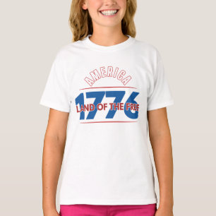 AMERIKA 1776 DE FRIHETENS LAND T SHIRT