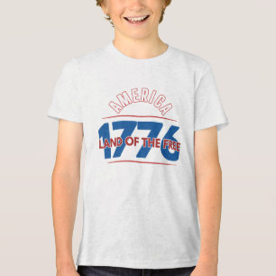 AMERIKA 1776 DE FRIHETENS LAND T SHIRT