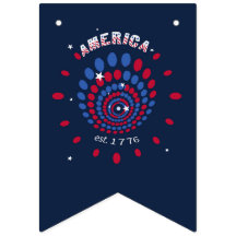 Amerika 1776 Eldshowsspiral Patriotisk