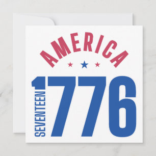AMERIKA 1776 frihetsår Inbjudningar