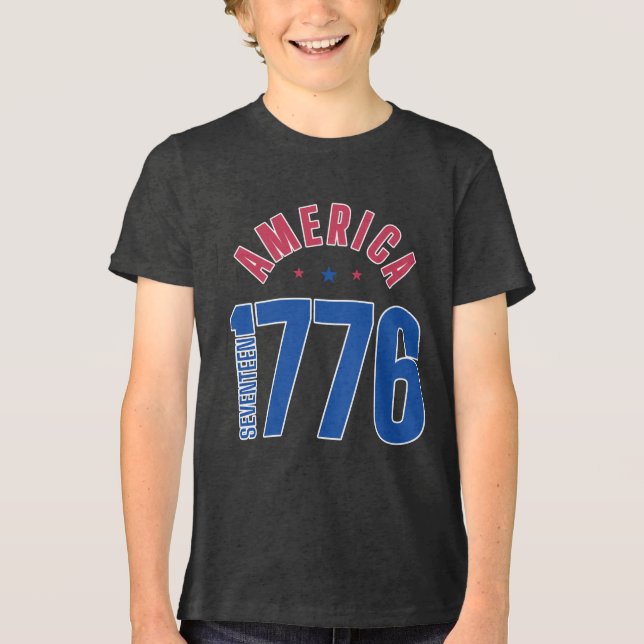 AMERIKA 1776 frihetsår  T Shirt (Framsida)