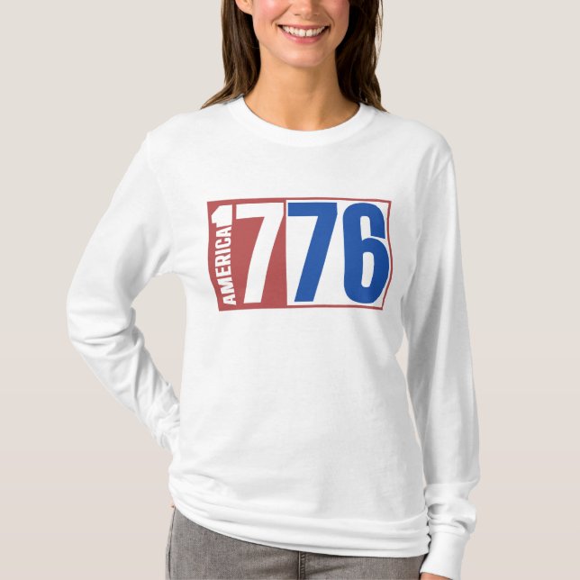AMERIKA 1776  T SHIRT (Framsida)