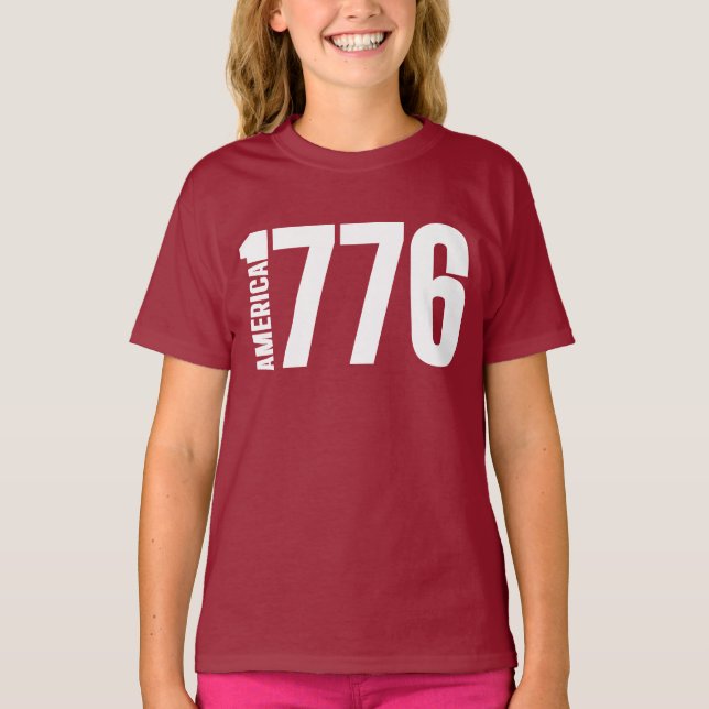 AMERIKA 1776  T SHIRT (Framsida)
