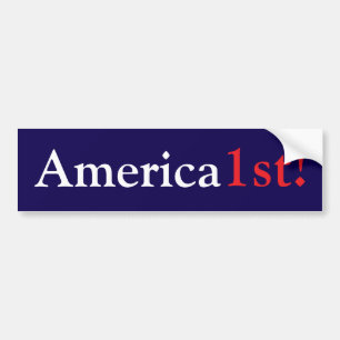 Amerika 1:a! bildekal