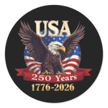 Amerika 250 1776-2026 Amerikansk Flagga Örn