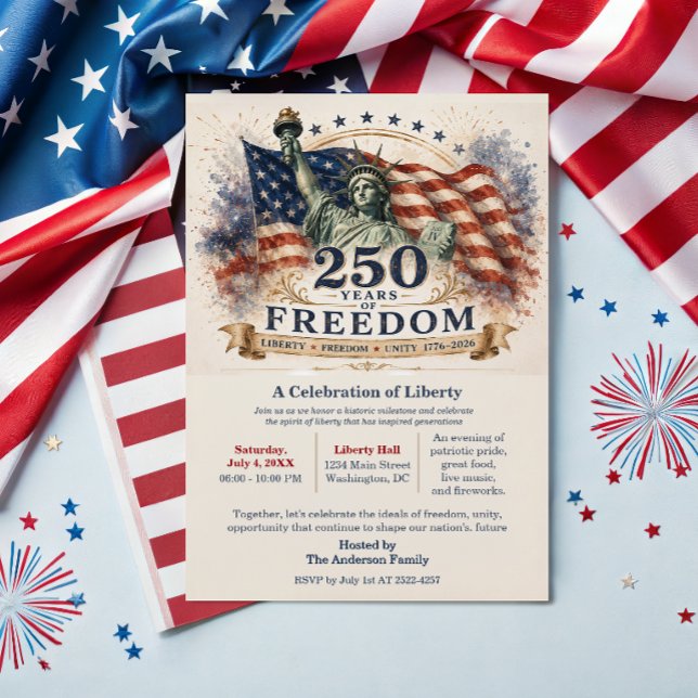 Amerika 250 – 250 år av frihet oberoende Da Spara Datumet (Skapare uppladdad)