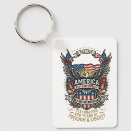 Amerika 250 Amerikanska 1776 Frihet Örn USA Nyckelring