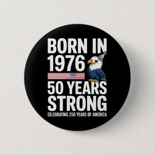 Amerika 250 år 17762026 4:e juli 2026 Patriotisk Knapp