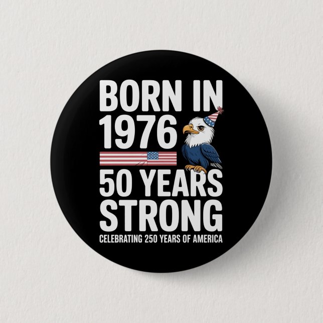 Amerika 250 år 17762026 4:e juli 2026 Patriotisk Knapp (Framsida)