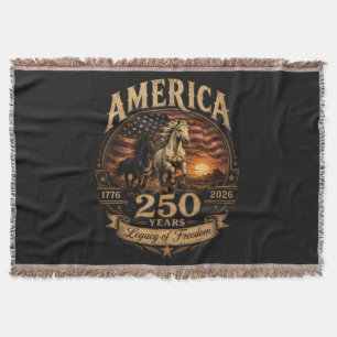 Amerika 250 år 1776 2026 hundraårsjubileum filt