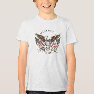 Amerika 250 År 1776–2026 Vintage Patriotisk Örn T Shirt