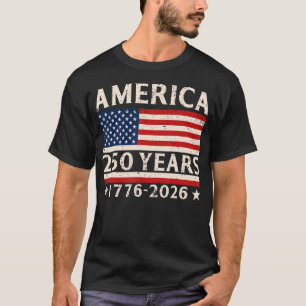 Amerika 250 år 4:e juli 250-årsjubileum t shirt