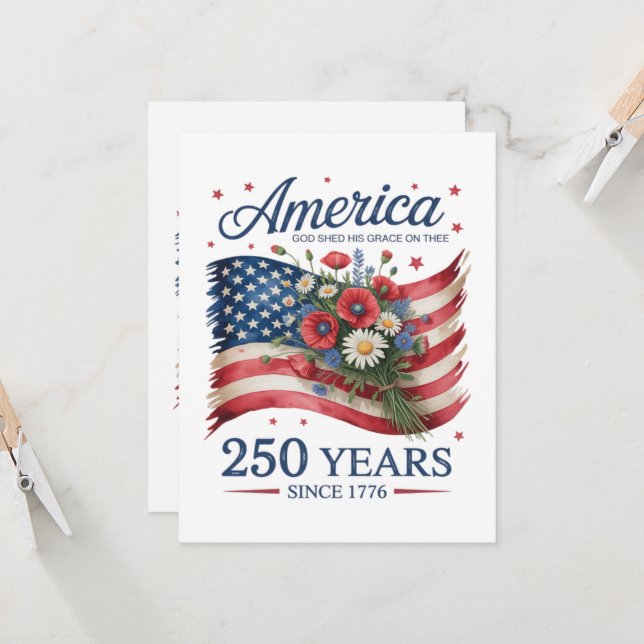 Amerika 250 år av frihet 1776 2026 inbjudningar (Fram/Back In Situ)