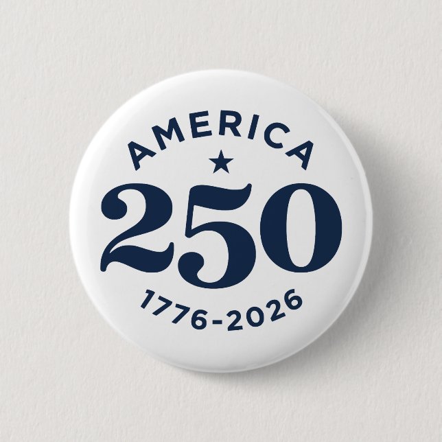 Amerika 250 år av frihet firande minimal knapp (Framsida)
