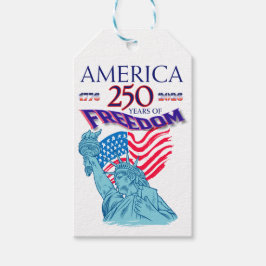 AMERIKA 250 ÅR AV FRIHET FRÄLSNINGENS STATY PRESENTETIKETT