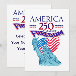 AMERIKA 250 ÅR AV FRIHET INBJUDNINGAR
