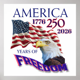 Amerika 250 år av frihet poster