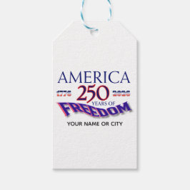 AMERIKA 250 ÅR AV FRIHET PRESENTETIKETT