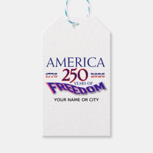AMERIKA 250 ÅR AV FRIHET PRESENTETIKETT