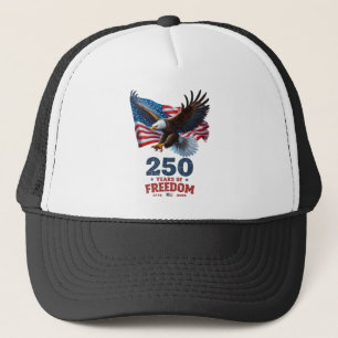 Amerika 250 år av frihet Skallig Örn USA Flagga Keps