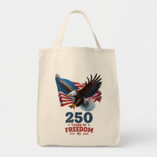 Amerika 250 år av frihet Skallig Örn USA Flagga Tygkasse