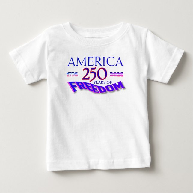 Amerika 250 år av frihet t shirt (Framsida)