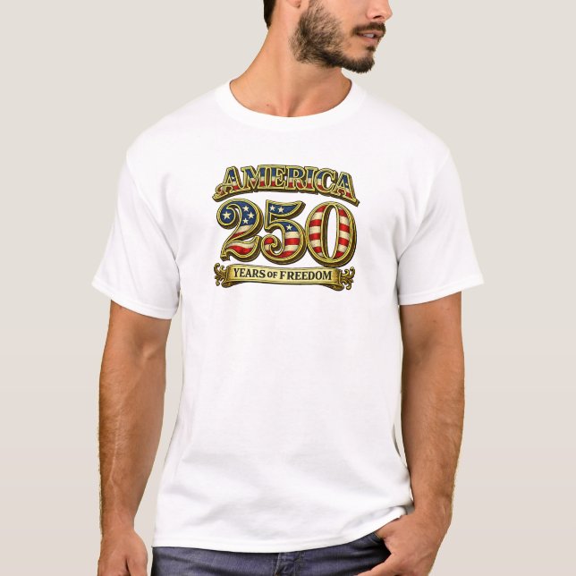 AMERIKA 250 ÅR AV FRIHET T SHIRT (Framsida)