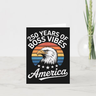 Amerika 250 år efter Chef Vibes Vintage USA Kort