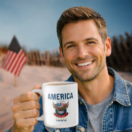 Amerika 250 år | Fosterlandet för de fria Jumbo Mugg