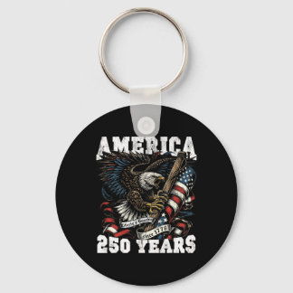 Amerika 250 år frihet Vintage Eagle 1776 2026 Nyckelring