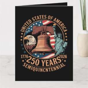 Amerika 250 år kort