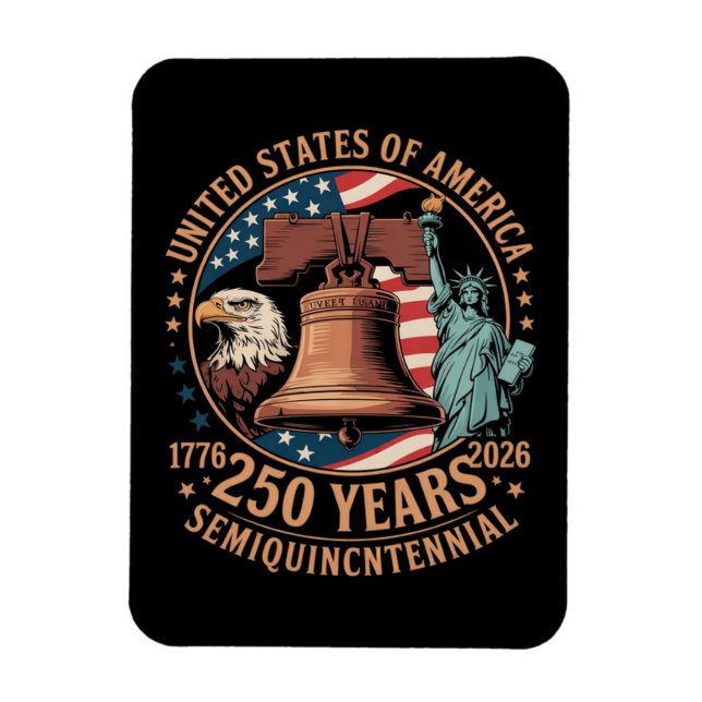 Amerika 250 år magnet (Vertikal)