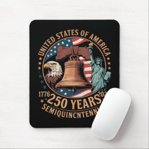 Amerika 250 år musmatta